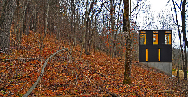 Stacked Cabin; Muscoda, WI by Johnsen Schmaling Architects (Photo: John J. Macaulay)
