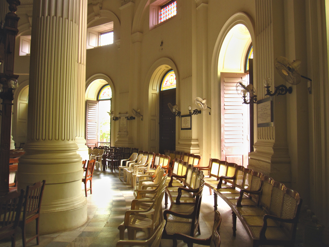 Operable doors allow for natural ventilation
