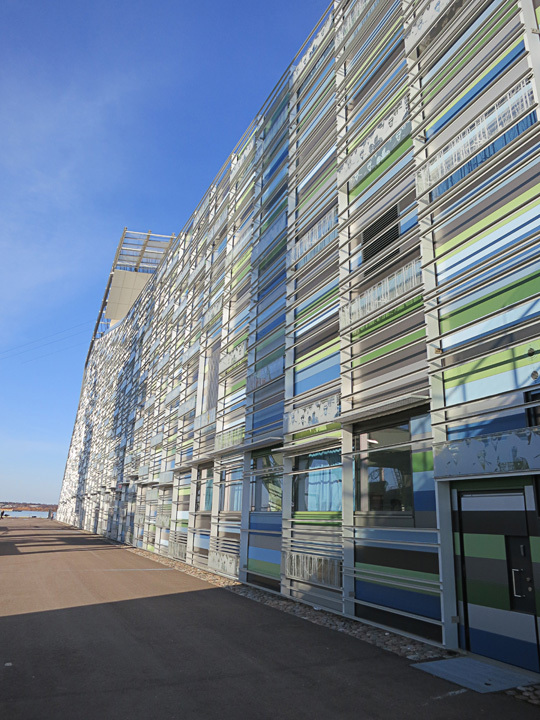 Facade of the Vellamo Maritime Museum of Finland in Kotka 2008 