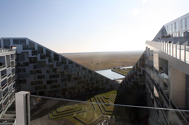 Courtyard of Bjarke Ingalls (BIG) 8 House