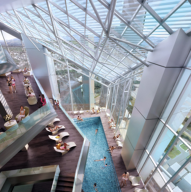 Tower 2 atrium (Image: Adrian Smith + Gordon Gill Architecture)