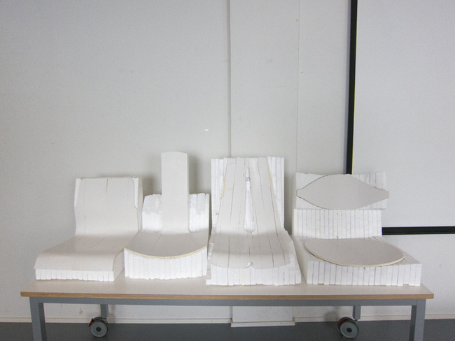 Straight shot of all 4 prototyped chairs!