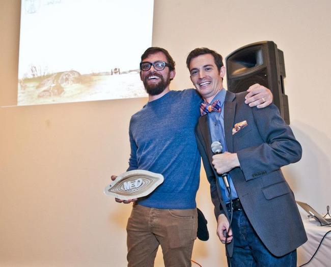 Charles Vega accepts the award for 'Best Unbuilt Project 2012'