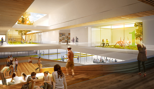Weaving interior and exterior learning spaces