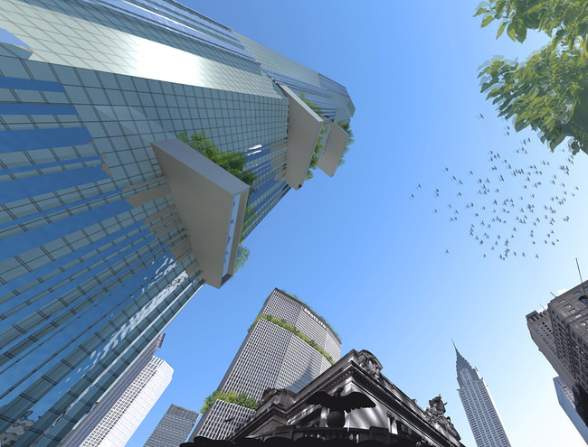 Tower looking up (Image: WXY Architecture + Urban Design)