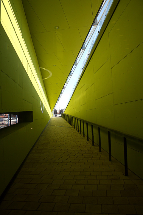 Outdoor passage of the Vellamo Maritime Museum of Finland in Kotka 2008 