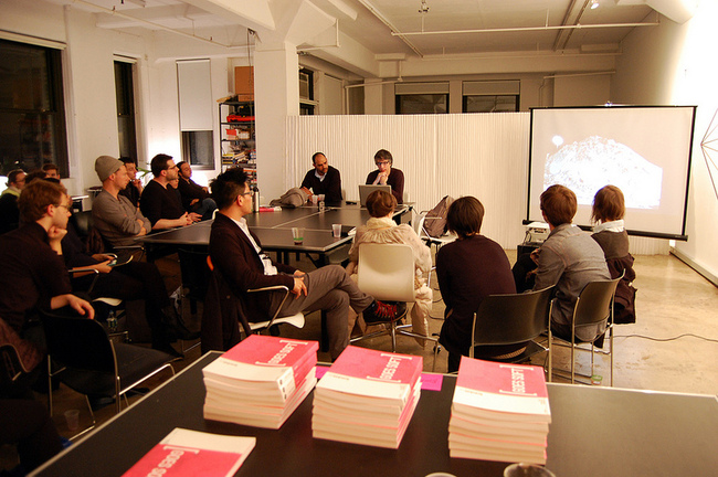 bracket [goes soft] book launch in NYC Studio-X Global Network