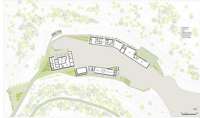 Site plan, lower site (Image courtesy of MASS Design Group)