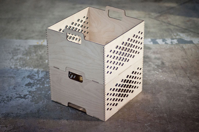 Lozenge Crates and Trays by Jonathan Dorthe for Atelier-D