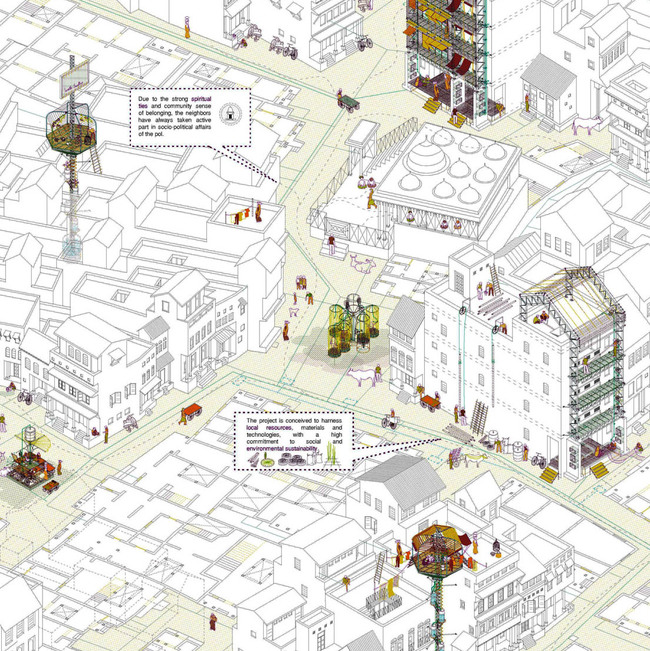 Close-up detail of the 1st Prize-winning entry 