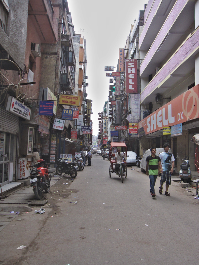 The street of my hotel was quite clean