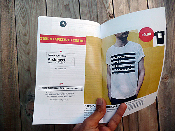 Archinect Zine #1, the AI WEIWEI issue