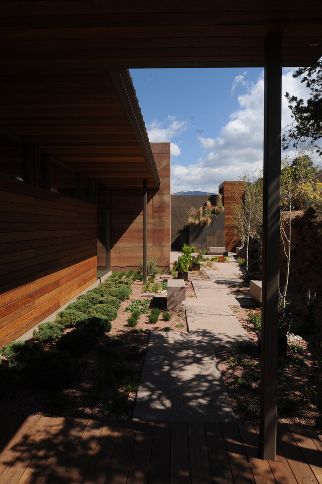 Shaded courtyard