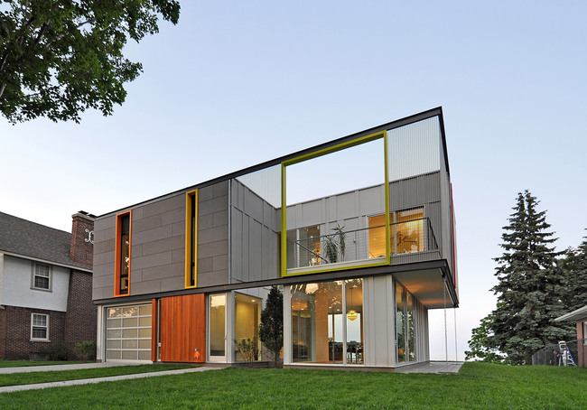 OS House; Racine, WI by Johnsen Schmaling Architects (Photo: John J. Macaulay)