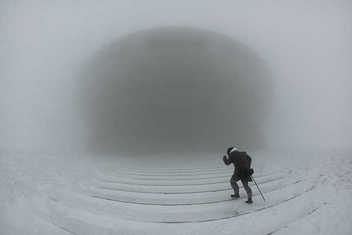 Buzludzha monument in Bulgaria image by Timothy Allen