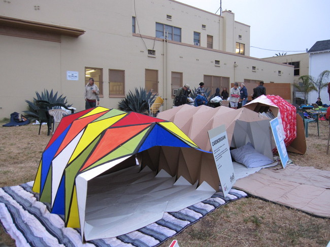 Cardborigami Instant Space in Los Angeles, CA by Tina Hovsepian & team
