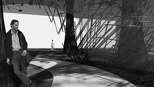 Rendering: Slipstream Pavilion