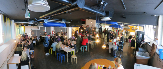 Cafeteria at TaiK, Aalto University in Arabia