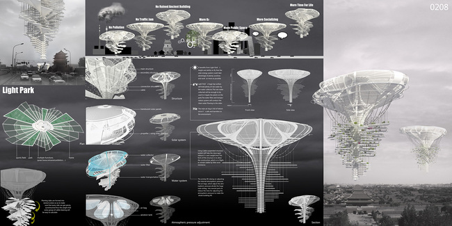 Third Place: Light Park, Ting Xu and Yiming Chen (China)