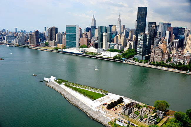 Four Freedoms Park, New York, NY by Louis Kahn (Photo: Paul Warchol)