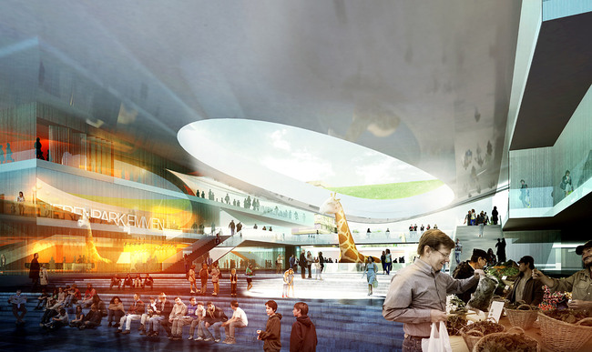 Entrance (Image: Henning Larsen Architects and Van den Berg Groep)