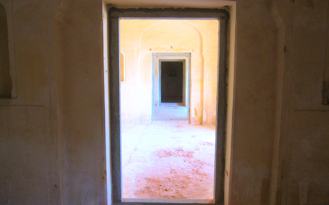 An array of apartments in Amber fort