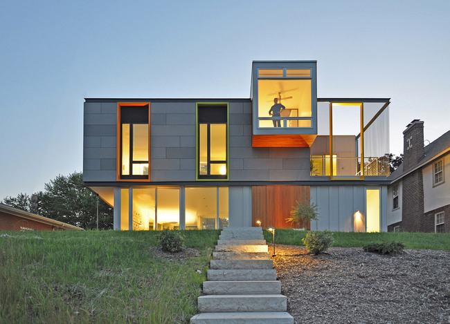 OS House; Racine, WI by Johnsen Schmaling Architects (Photo: John J. Macaulay)