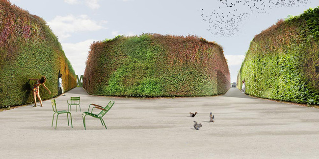 Rendering of the winning Star Maze design for Park Groot Vijversburg by LOLA, Deltavormgroep, and Piet Oudolf (Image: LOLA)