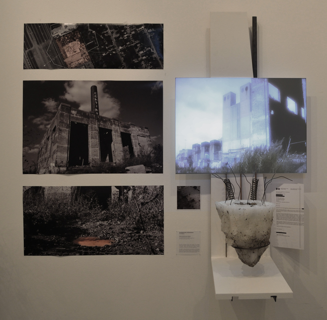 Architectures of Extraction by Grant Weaver in Cross-plotting- Detroit to Windsor exhibition via hsolie