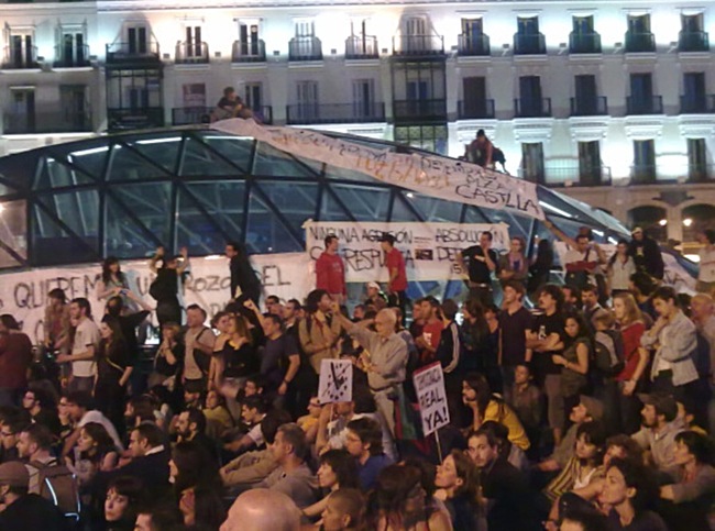 And this was at Puerta del Sol in Madrid.