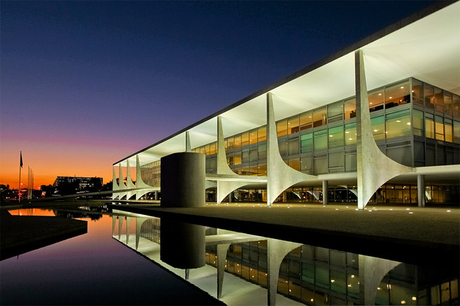 Palácio do Planalto (President's Office), Brasília, inaugurated 1960