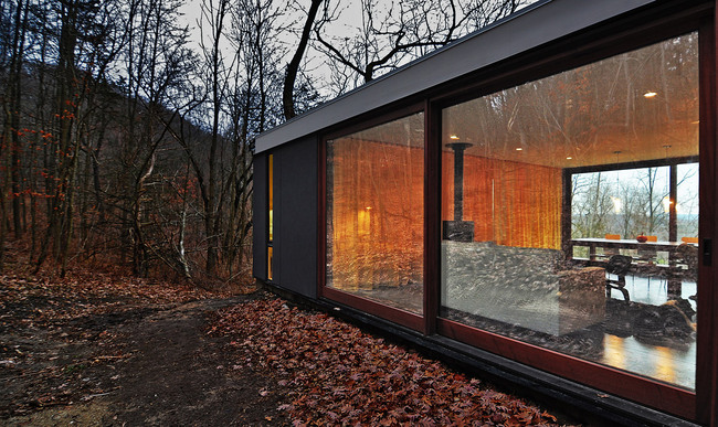 Stacked Cabin; Muscoda, WI by Johnsen Schmaling Architects (Photo: John J. Macaulay)