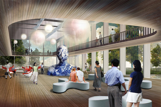 Hotel lobby (Image: HAO / Holm Architecture Office)