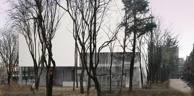 first place in Korean Daegu Gosan Public Library competition design by team Gorka Blas