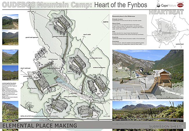 Acknowledgement Prize: Sustainable public eco-tourism facility, Cape Town, South Africa by Architecture co-op, South Africa: Elemental place making.