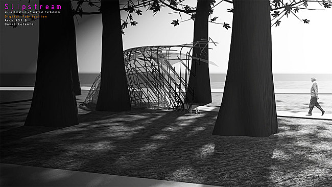 Rendering: Slipstream Pavilion