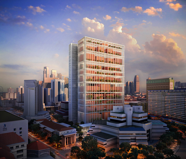 SSC, tower, evening view (Image: Serie Architects)