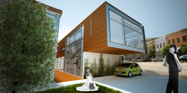 Residential Entrance and Carport (Image: Eric Laine & Suzanne Steelman)