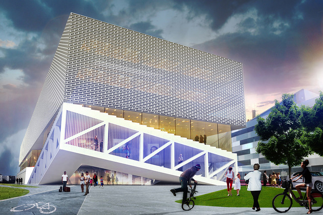 Exterior rendering (Image: OYO + office9 + Ingenium)