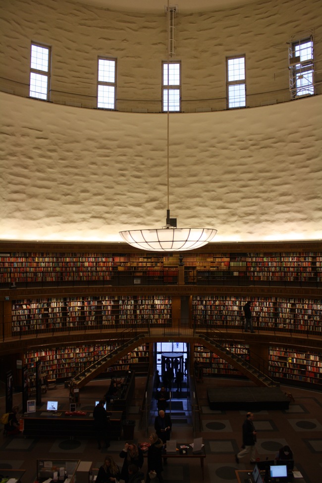 Interior shot, 1928 Stockholm Public Library
