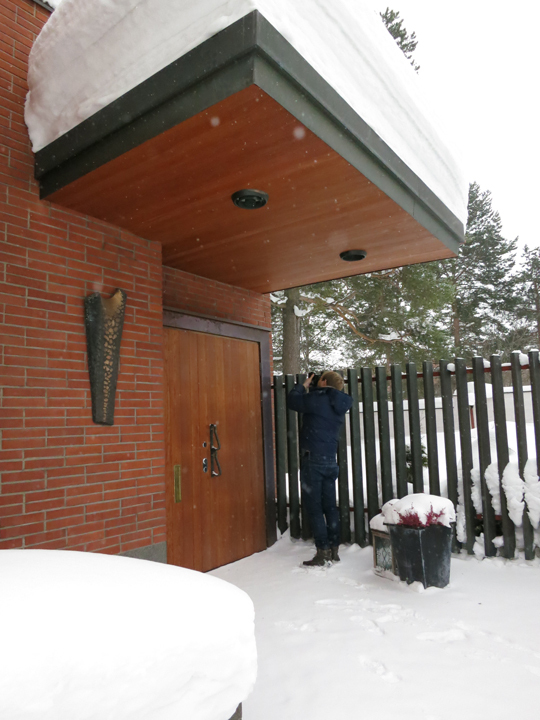 Alexander Morley at Alvar Aalto's Villa Aho.