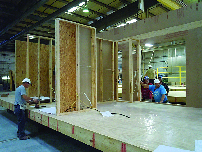 Fabrication of Clayton Homes modules