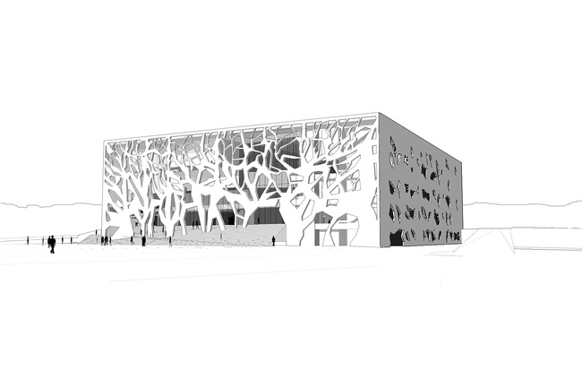 Bernard Tschumi Architects, ANIMA Cultural Center in Grottammare, Italy. General view.