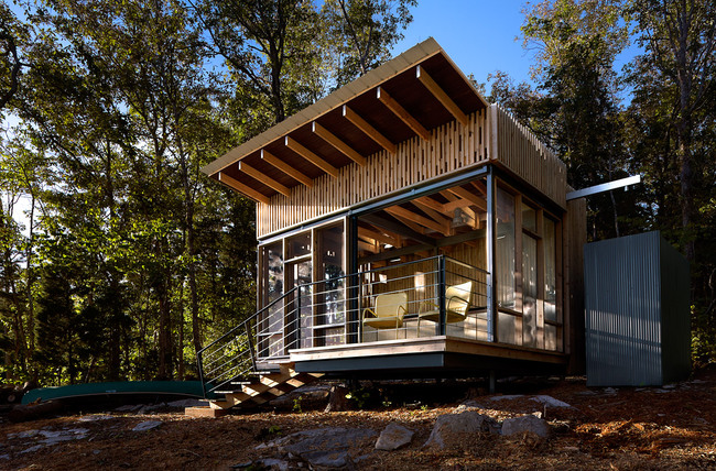 Cape Russell Retreat; Sharps Chapel, TN by Sanders Pace Architecture (Photo: Jeffrey Jacobs Photography)