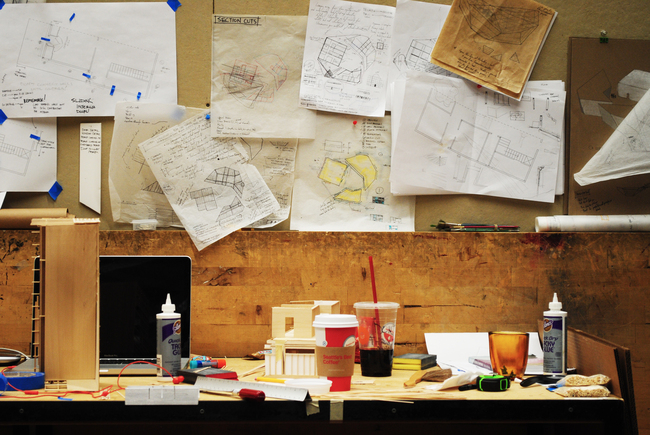 Justin's desk