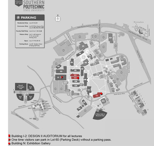 Architecture Facilities Location Map