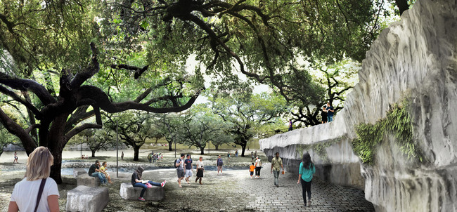 Winning team: Michael Van Valkenburgh Associates and Thomas Phifer & Associates