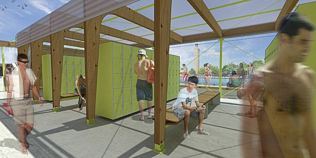 locker area