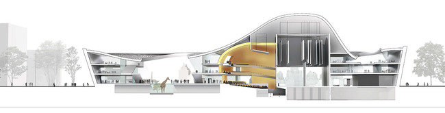 Long section (Image: Henning Larsen Architects and Van den Berg Groep)