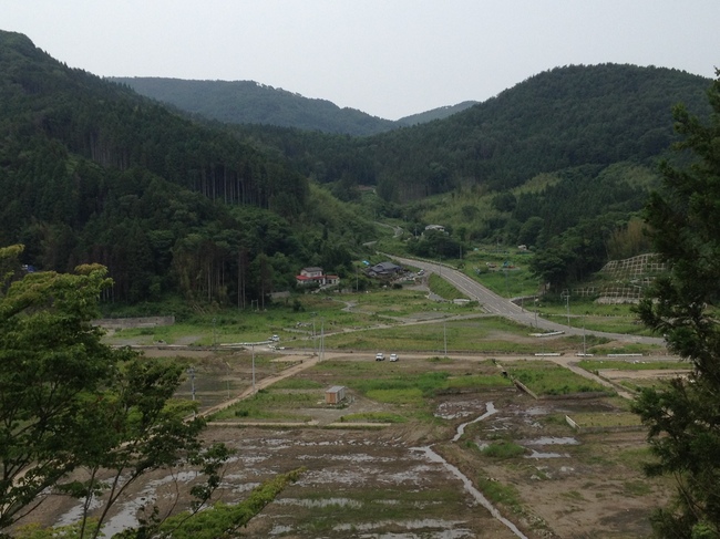 destroyed farming town